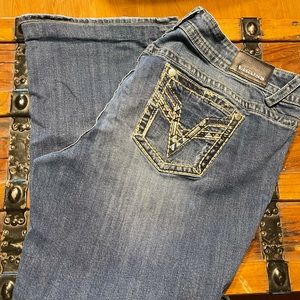 Vigoss Boot Cut Plus Size 24 Jeans Distressed